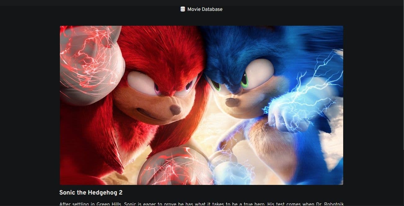 Svelte Movie Database